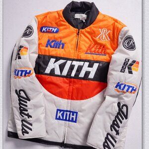 Kith Brixton Orange Racing Puffer Jacket